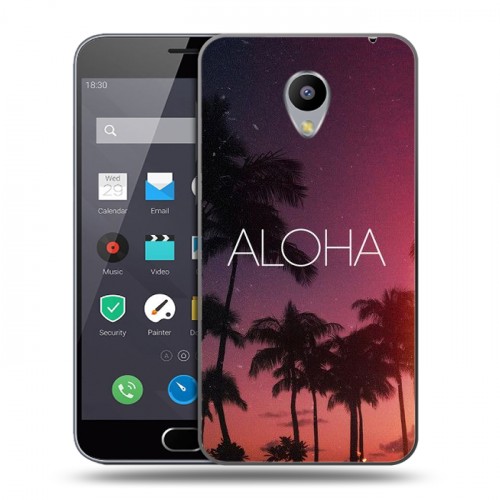 Дизайнерский пластиковый чехол для Meizu M2 Note Hawaii