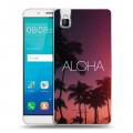 Дизайнерский пластиковый чехол для Huawei ShotX Hawaii