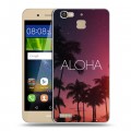 Дизайнерский пластиковый чехол для Huawei GR3 Hawaii