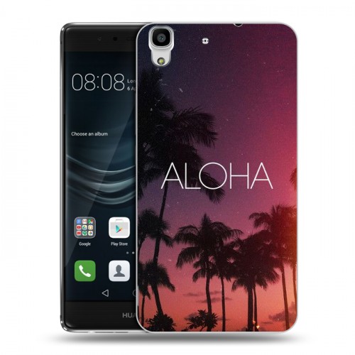 Дизайнерский пластиковый чехол для Huawei Y6II Hawaii