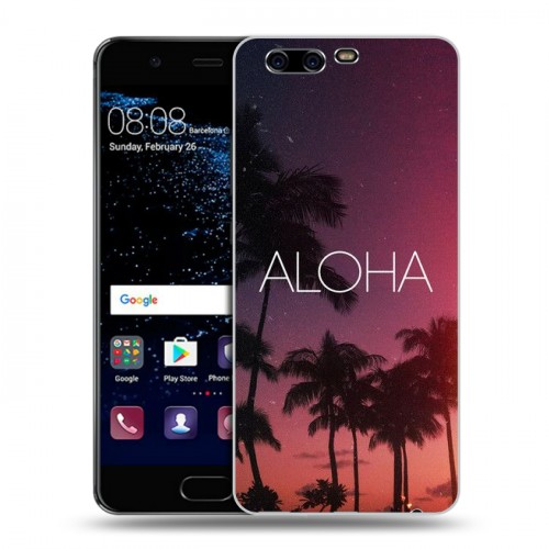 Дизайнерский пластиковый чехол для Huawei P10 Hawaii