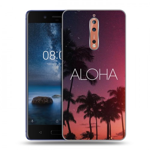 Дизайнерский пластиковый чехол для Nokia 8 Hawaii