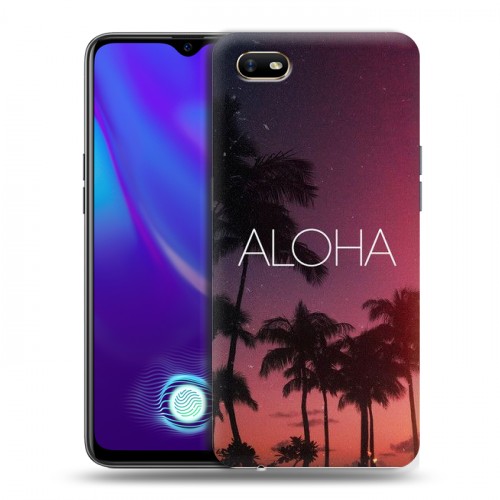 Дизайнерский силиконовый с усиленными углами чехол для OPPO A1k Hawaii