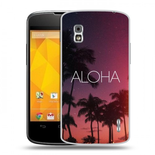 Дизайнерский пластиковый чехол для LG Google Nexus 4 Hawaii