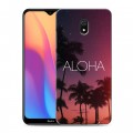 Дизайнерский силиконовый с усиленными углами чехол для Xiaomi RedMi 8A Hawaii