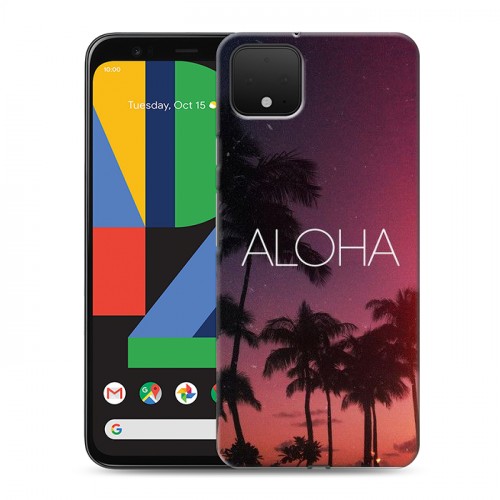 Дизайнерский пластиковый чехол для Google Pixel 4 Hawaii