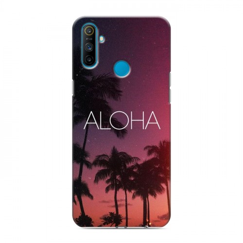 Дизайнерский силиконовый чехол для Realme C3 Hawaii