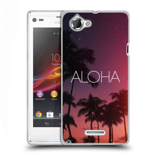 Дизайнерский пластиковый чехол для Sony Xperia L Hawaii