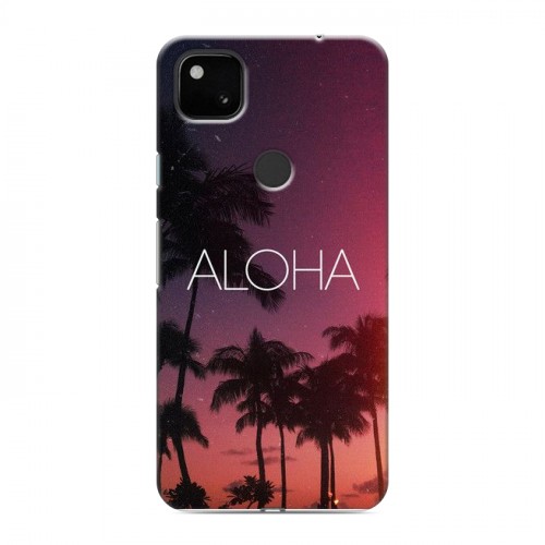 Дизайнерский пластиковый чехол для Google Pixel 4a Hawaii