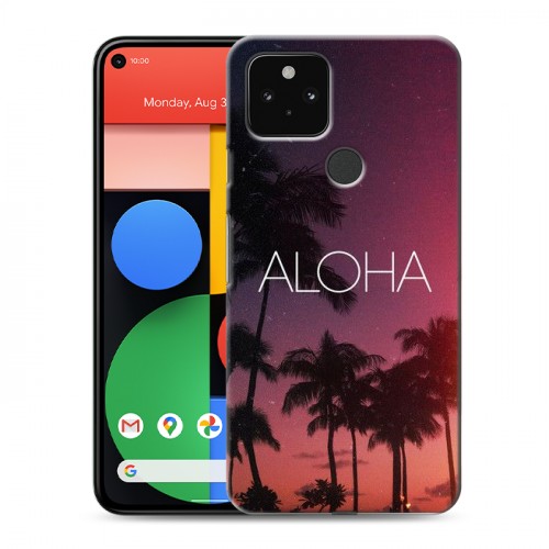 Дизайнерский пластиковый чехол для Google Pixel 5 Hawaii