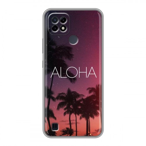 Дизайнерский силиконовый чехол для Realme C21 Hawaii