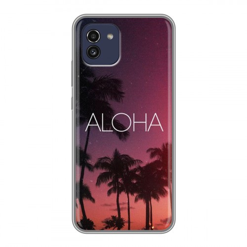 Дизайнерский силиконовый чехол для Samsung Galaxy A03 Hawaii