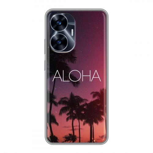 Дизайнерский пластиковый чехол для Realme C55 Hawaii