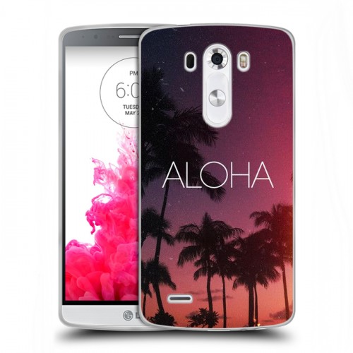 Дизайнерский пластиковый чехол для LG G3 (Dual-LTE) Hawaii