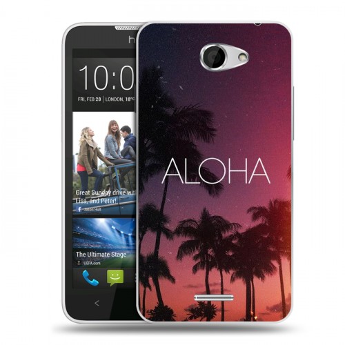 Дизайнерский пластиковый чехол для HTC Desire 516 Hawaii