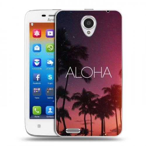 Дизайнерский пластиковый чехол для Lenovo S650 Ideaphone Hawaii