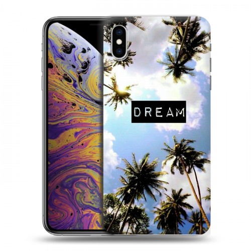 Дизайнерский силиконовый чехол для Iphone Xs Max Hawaii