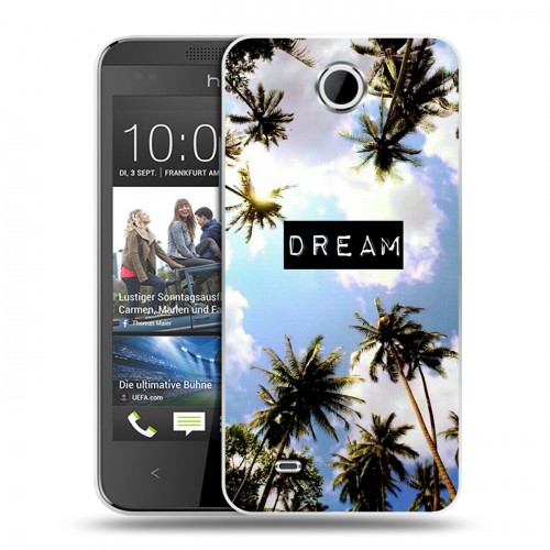 Дизайнерский пластиковый чехол для HTC Desire 300 Hawaii
