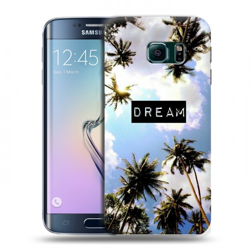 Дизайнерский пластиковый чехол для Samsung Galaxy S6 Edge Hawaii