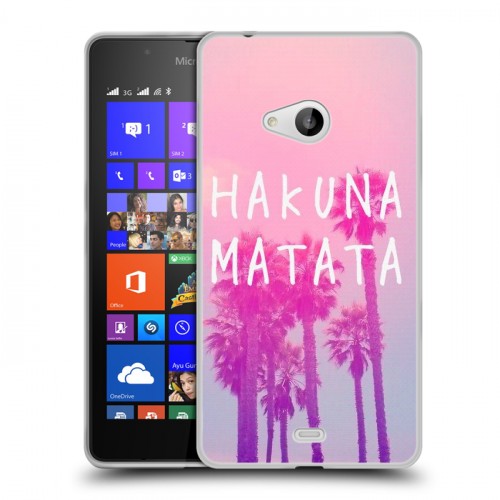 Дизайнерский пластиковый чехол для Microsoft Lumia 540 Hawaii