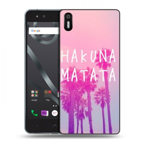 Дизайнерский пластиковый чехол для BQ Aquaris X5 Hawaii