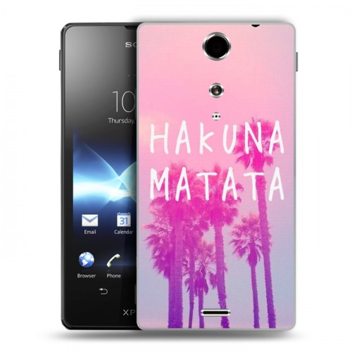 Дизайнерский пластиковый чехол для Sony Xperia TX Hawaii