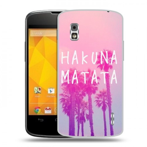 Дизайнерский пластиковый чехол для LG Google Nexus 4 Hawaii