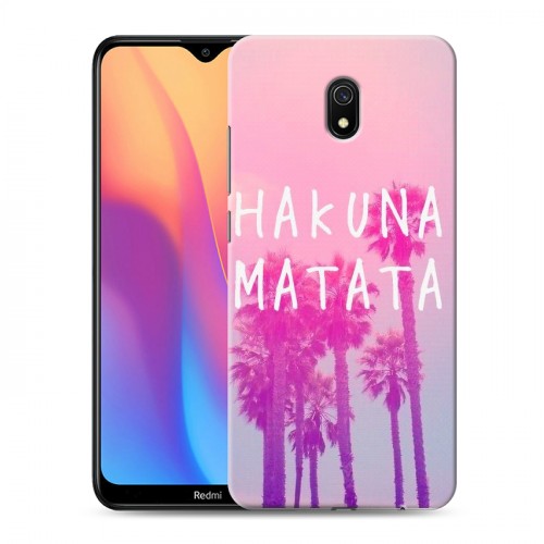 Дизайнерский силиконовый с усиленными углами чехол для Xiaomi RedMi 8A Hawaii