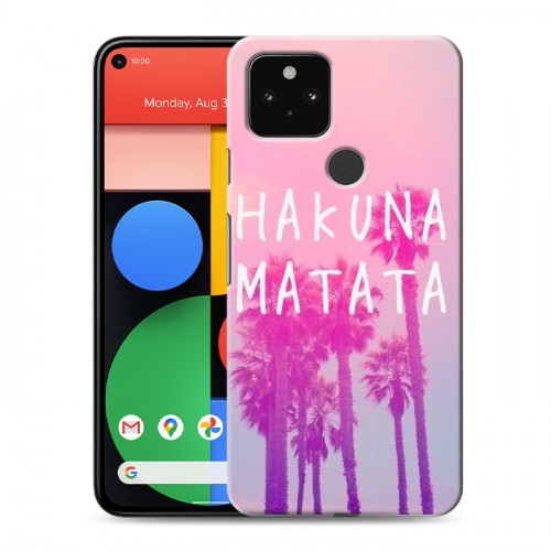 Дизайнерский пластиковый чехол для Google Pixel 5 Hawaii