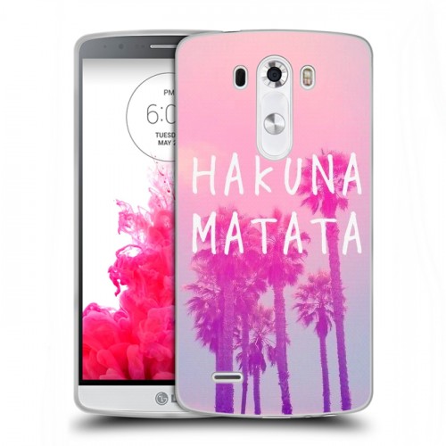 Дизайнерский пластиковый чехол для LG G3 (Dual-LTE) Hawaii