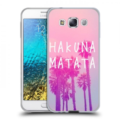 Дизайнерский пластиковый чехол для Samsung Galaxy E5 Hawaii