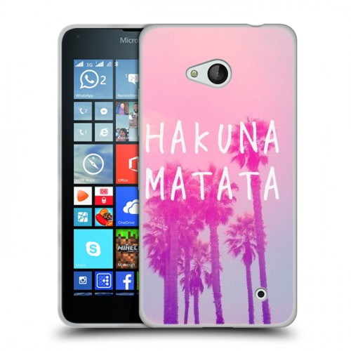 Дизайнерский пластиковый чехол для Microsoft Lumia 640 Hawaii