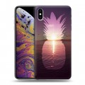 Дизайнерский силиконовый чехол для Iphone Xs Max Hawaii