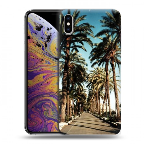 Дизайнерский силиконовый чехол для Iphone Xs Max Hawaii