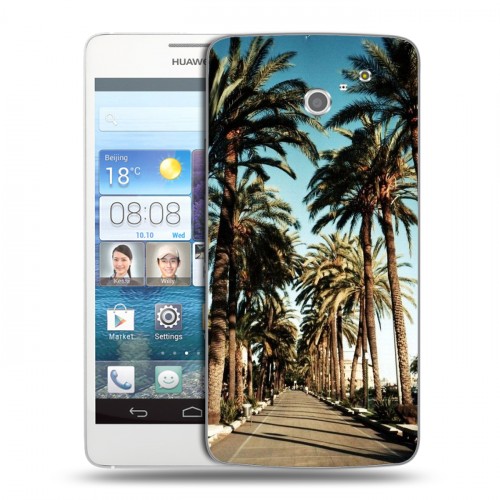 Дизайнерский пластиковый чехол для Huawei Ascend D2 Hawaii