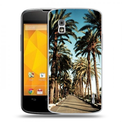 Дизайнерский пластиковый чехол для LG Google Nexus 4 Hawaii