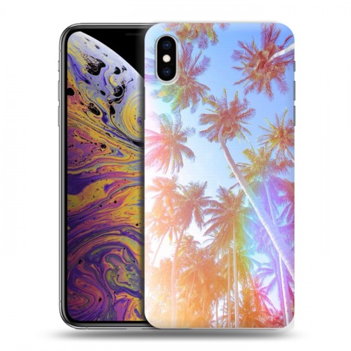 Дизайнерский силиконовый чехол для Iphone Xs Max Hawaii