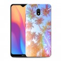 Дизайнерский силиконовый с усиленными углами чехол для Xiaomi RedMi 8A Hawaii