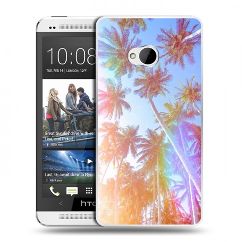 Дизайнерский пластиковый чехол для HTC One (M7) Dual SIM Hawaii