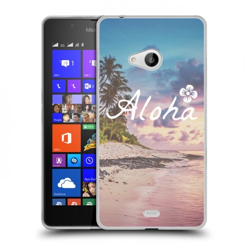 Дизайнерский пластиковый чехол для Microsoft Lumia 540 Hawaii