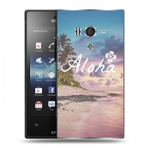 Дизайнерский пластиковый чехол для Sony Xperia acro S Hawaii