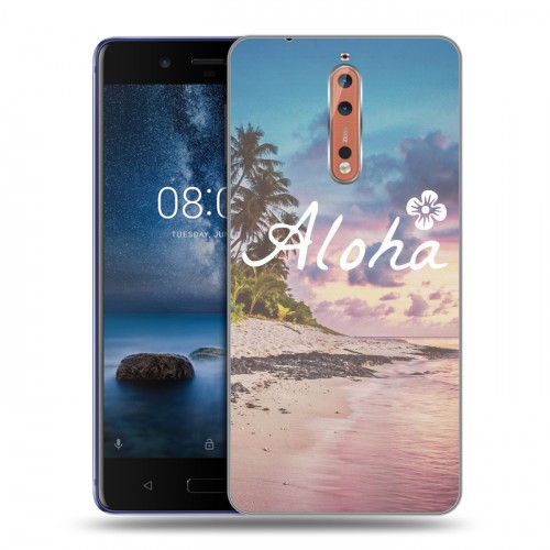 Дизайнерский пластиковый чехол для Nokia 8 Hawaii