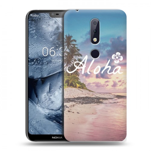 Дизайнерский силиконовый чехол для Nokia 6.1 Plus Hawaii