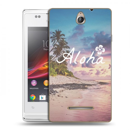 Дизайнерский пластиковый чехол для Sony Xperia E Hawaii