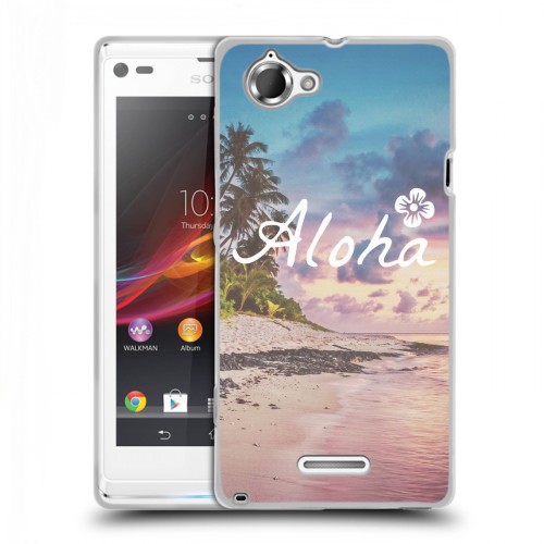 Дизайнерский пластиковый чехол для Sony Xperia L Hawaii