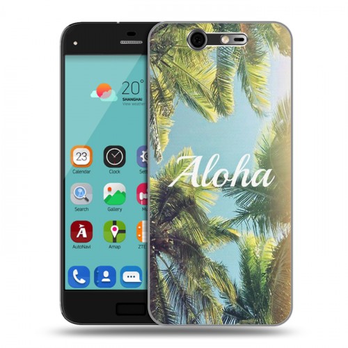 Дизайнерский силиконовый чехол для ZTE Blade S7 Hawaii