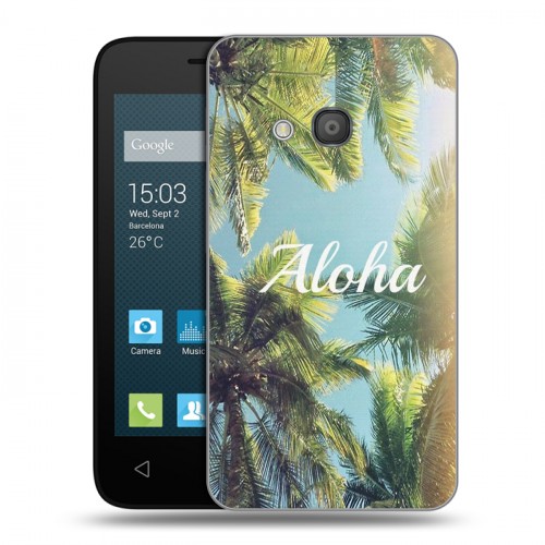 Дизайнерский пластиковый чехол для Alcatel One Touch Pixi 4 (4) Hawaii
