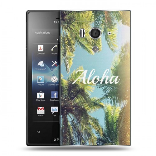 Дизайнерский пластиковый чехол для Sony Xperia acro S Hawaii