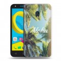 Дизайнерский пластиковый чехол для Alcatel U5 Hawaii