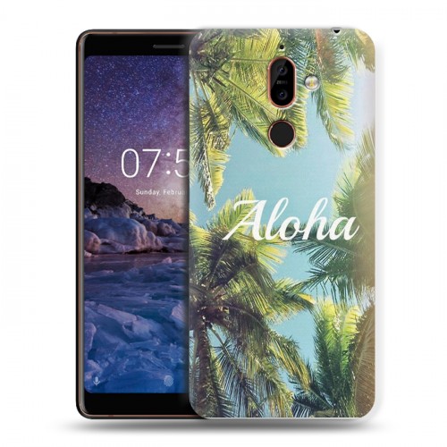 Дизайнерский пластиковый чехол для Nokia 7 Plus Hawaii